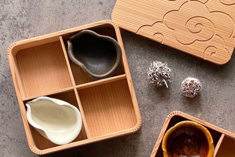 自然に還る木と土のおべんとう箱。「kiando」が数量限定で発売の画像