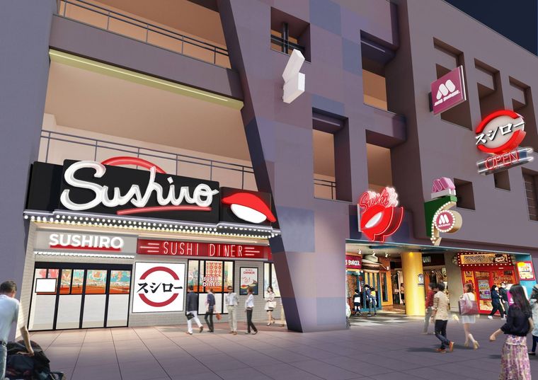 “世界にひとつのスシロー” がユニバーサルシティウォーク大阪内にオープン!アメリカンテイストの店内で限定メニューもの画像