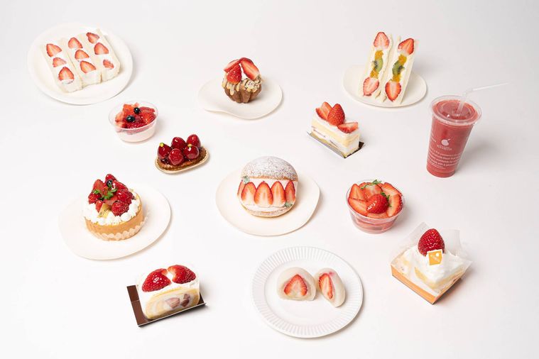 日本橋三越でいちごの日に合わせた商品が多数登場!定番のケーキからいちごの天ぷらまでの画像