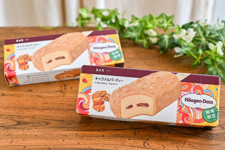 ハーゲンダッツのバー キャラメルパーティーのパッケージ