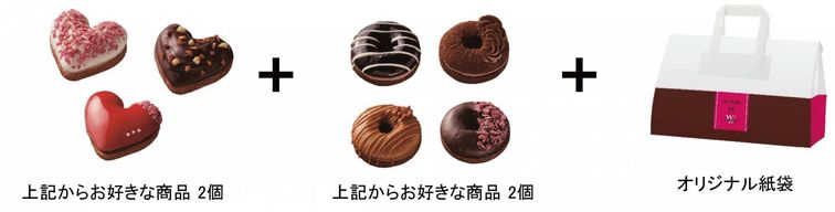 ミスド×ヴィタメールコラボ「ハートドーナツ」新発売!バレンタインの時期限定の全3種の画像