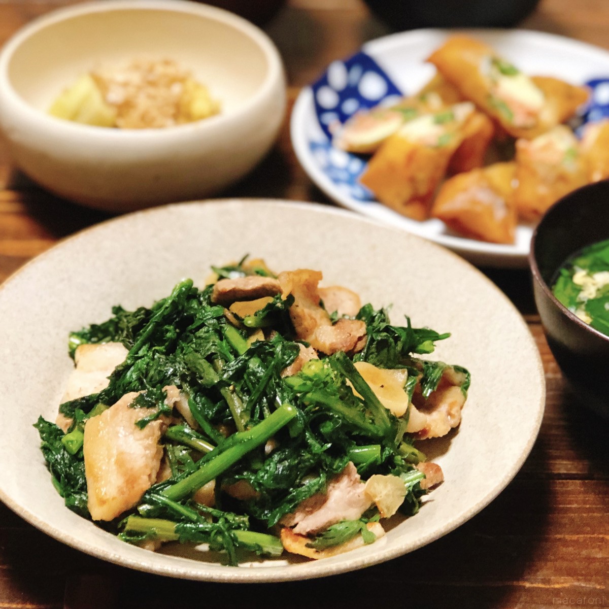 季節の野菜でごはんが進む 春菊とお肉のおかず おつまみ4選 Macaroni