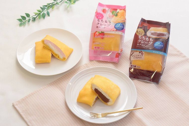 モンテールのクレープがリニューアル!「もちもちクレープ・生チョコ」が新発売の画像