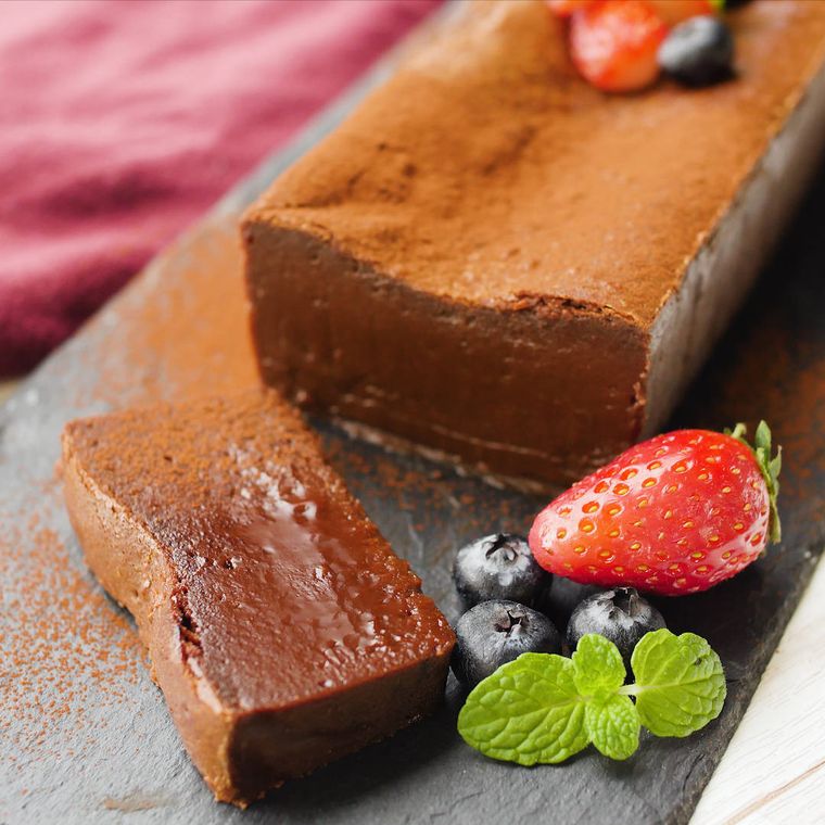 チョコレートケーキの断面