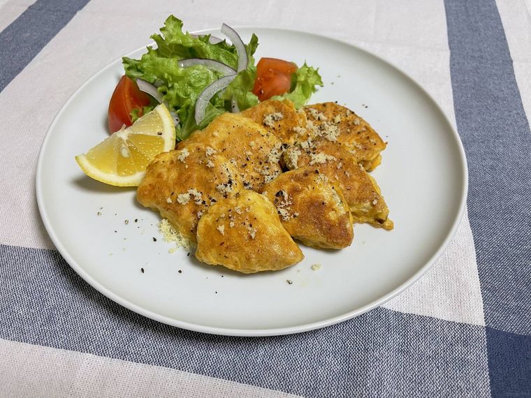 国産鶏のサラダチキン タンドリーチキン風を使ったピカタ