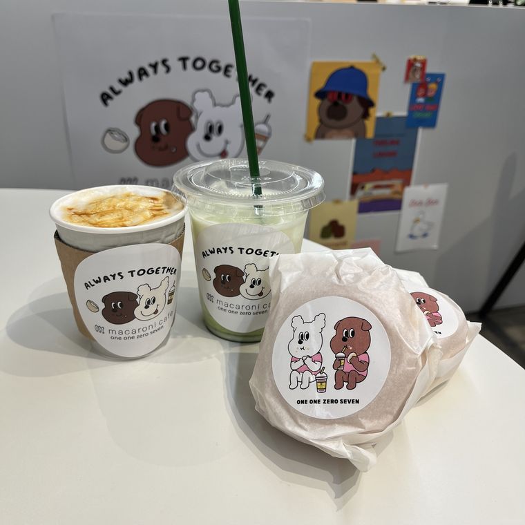 韓国雑貨「moim」が渋谷MODI1Fエリアの一部をジャック!? macaroni cafeでは限定ドリンク2種類を販売の画像