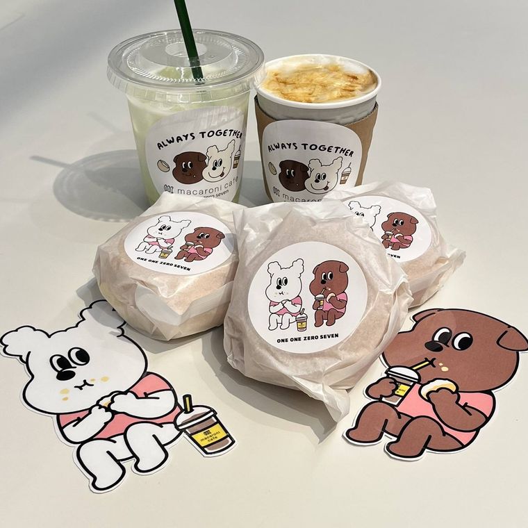 韓国雑貨「moim」が渋谷MODI1Fエリアの一部をジャック!? macaroni cafeでは限定ドリンク2種類を販売の画像