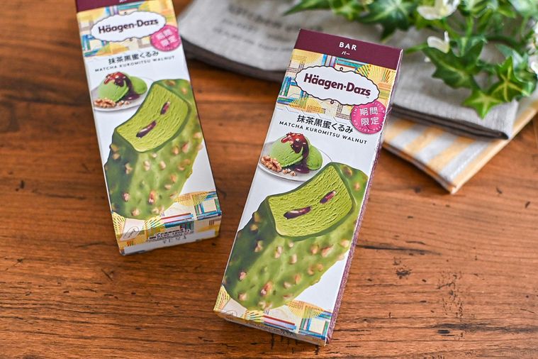 ハーゲンダッツ春新作「抹茶黒蜜くるみ」は和素材の奥深い味わいが贅沢。カリッと食感がアクセント【365日アイス女子】の画像