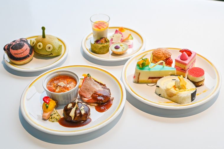 東京ディズニーリゾート・トイ・ストーリーホテルのロッツォ・ガーデンカフェの料理集合