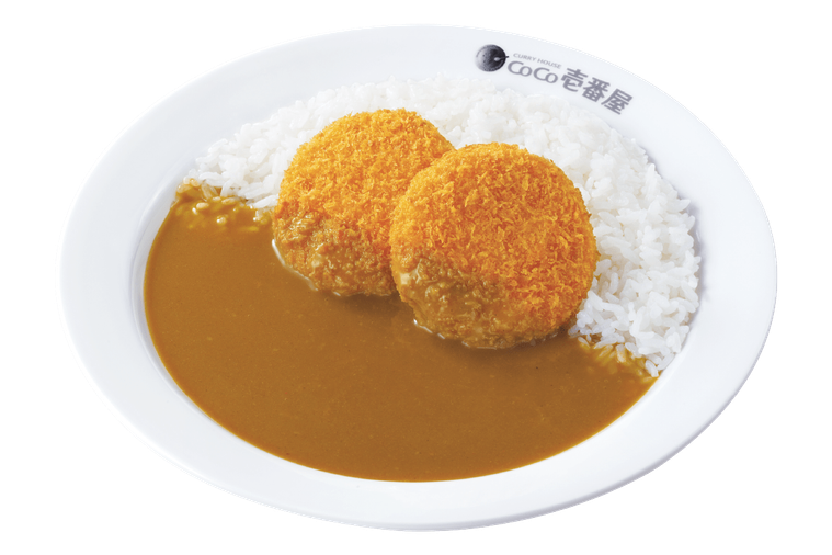 クリームコロッケカニ入り2個カレー