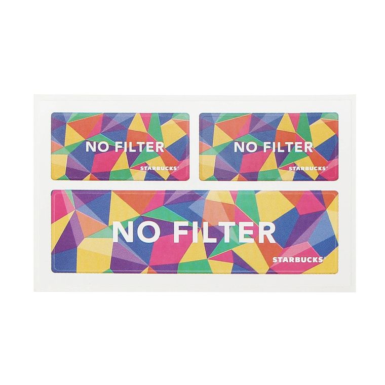 スターバックス「NO FILTER」のステッカー