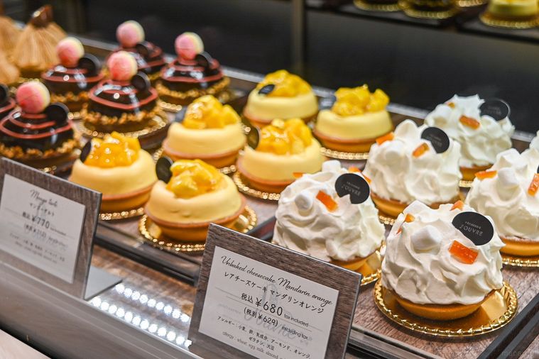 pâtisserie J'ouvreのケーキ