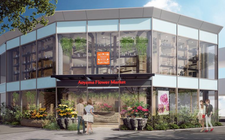 青山フラワーマーケット南青山本店が移転オープン。ティーハウス、フラワースクールも併設の画像