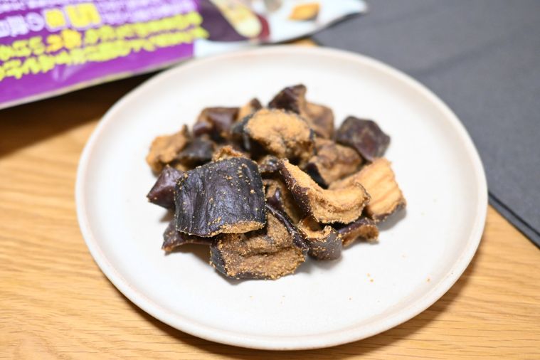 ドン・キホーテの信州赤系米味噌茄子スナックのアップ画像