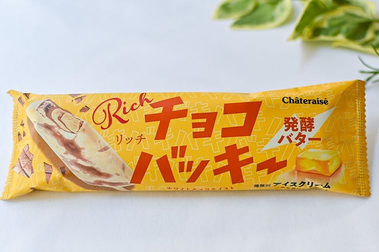 シャトレーゼ リッチチョコバッキ― 発酵バターのパッケージを正面から