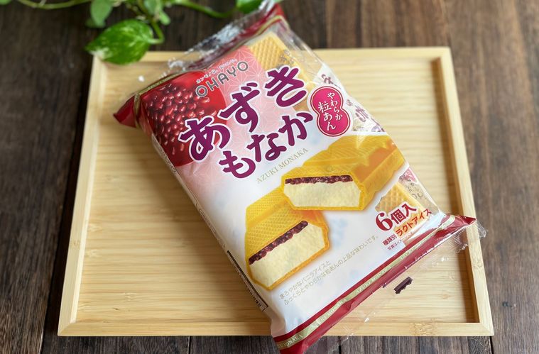 業務スーパーで購入したオハヨーあずきもなか