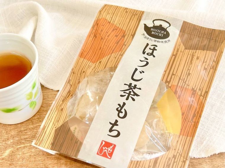 ほうじ茶もちのパッケージ