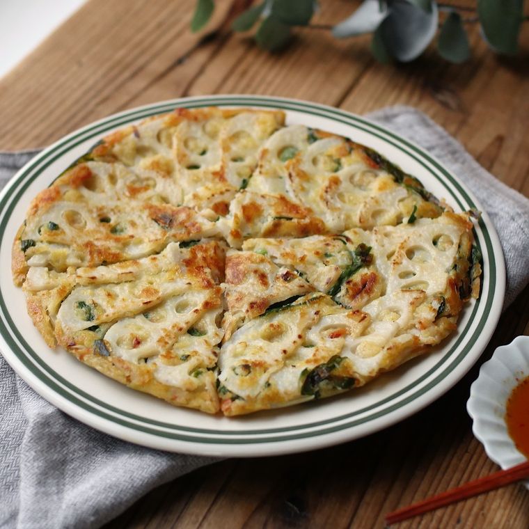 れんこんチーズチヂミ