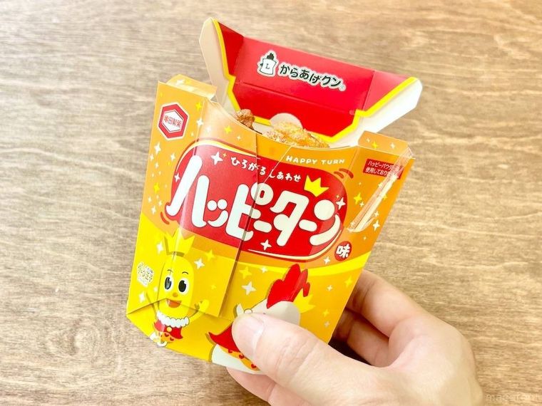 ハッピーターン味のからあげクンに予想外の展開が!食べてみて気づいたあることの画像