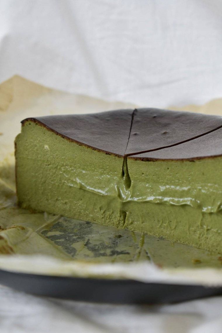 究極のとろっとろ「抹茶バスクチーズケーキ」レシピ。Twitterで40万いいねを集めた作り方の画像