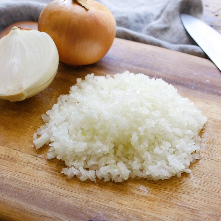 みじん切りの玉ねぎ