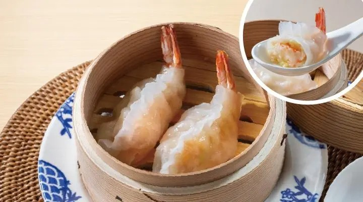 沈さんのまるごと海老蒸し餃子2コ