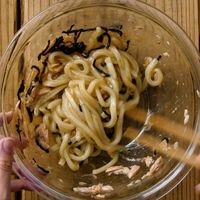 【作り方】ツナと塩こんぶのやみつきうどん