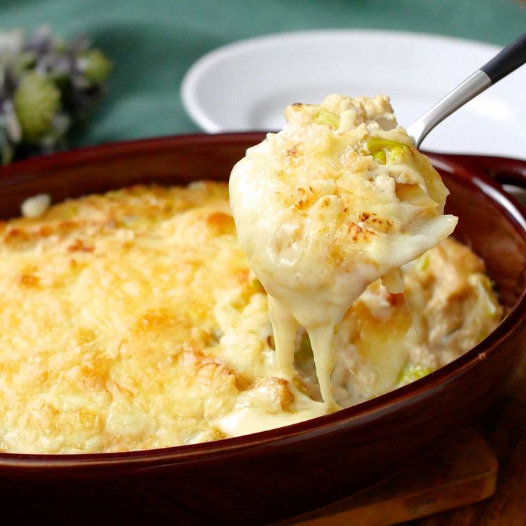 とろっとチーズがとろける白菜と豆腐のグラタン