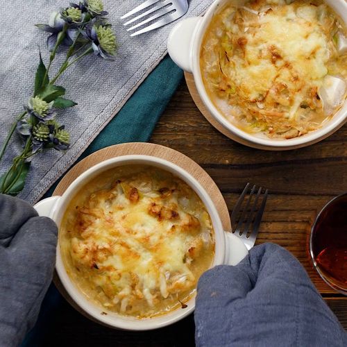 お餅の味噌チーズグラタン Macaroni