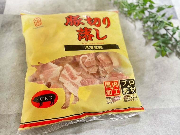 業務スーパーの 「豚切り落とし （冷凍）」