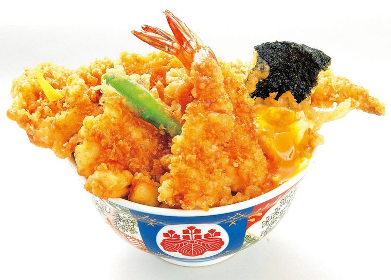 天丼が置かれている