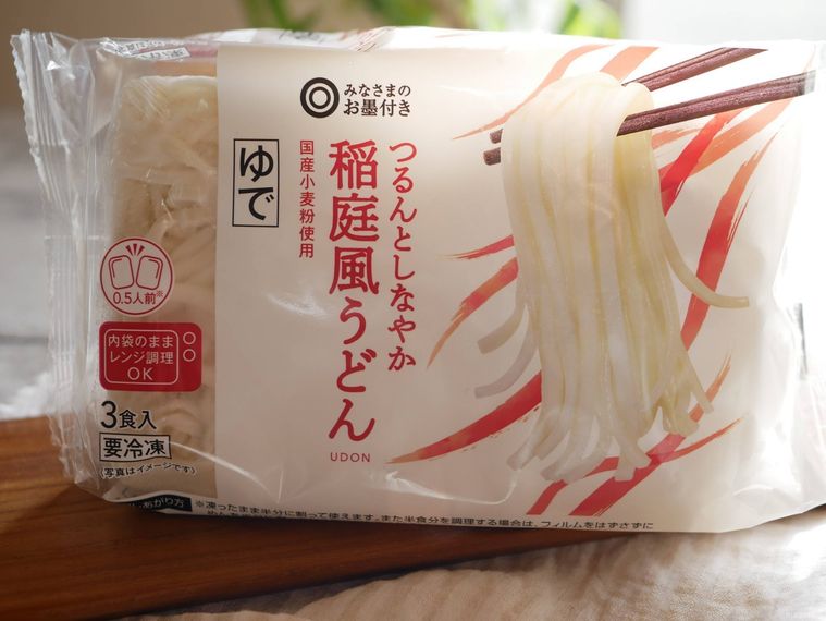 西友のつるんとしなやか稲庭風うどんのパッケージ
