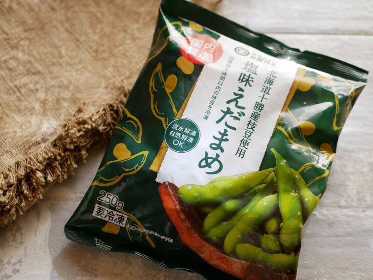西友の塩味枝豆パッケージ