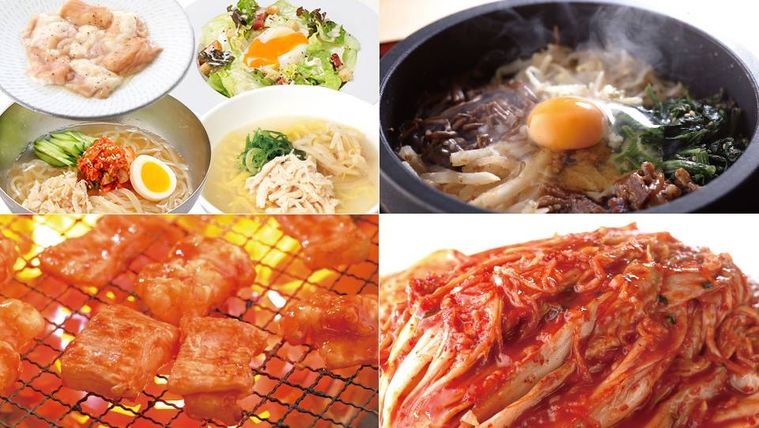 ホルモンやお肉や麺類