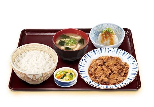 おろしポン酢牛皿定食