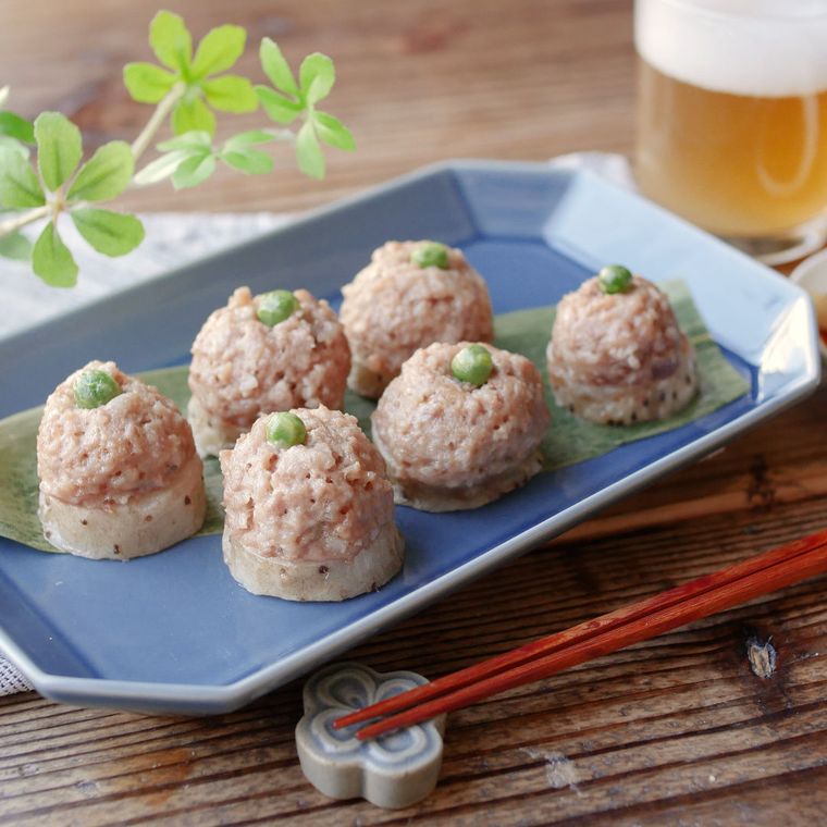 5. ホクホクシャキシャキ。レンジで作る長芋しゅうまい