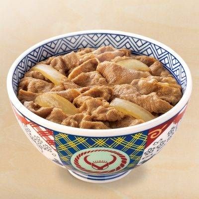 牛丼が置かれている