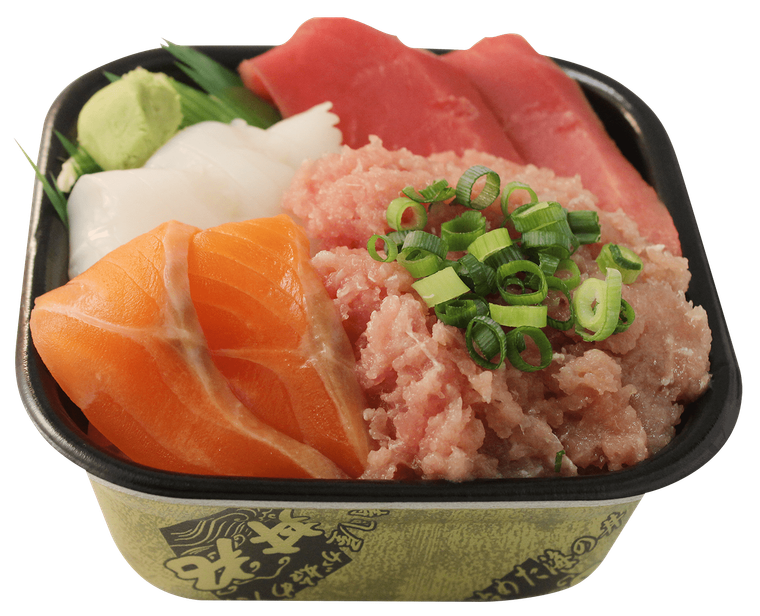 どんまる丼が置かれている