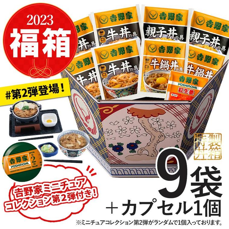 2023福箱セット4品9袋＋ミニチュアBのイメージ