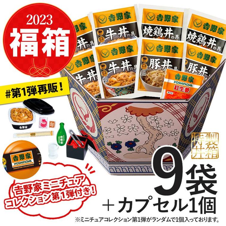 2023福箱セット4品9袋＋ミニチュアAのイメージ