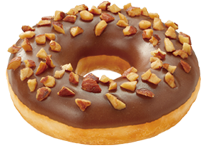 キャラメルアーモンドクランチのドーナツ