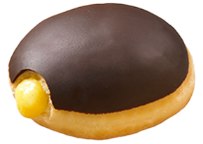 チョコカスタードのドーナツ