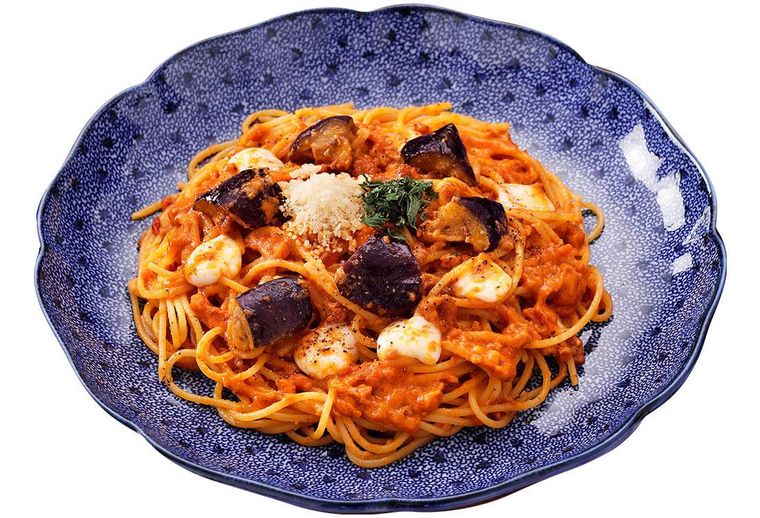 洋麺屋五右衛門のなすとモッツァレラチーズのミートクリームソースのイメージ