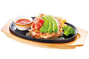 直火焼きアボカドチキン