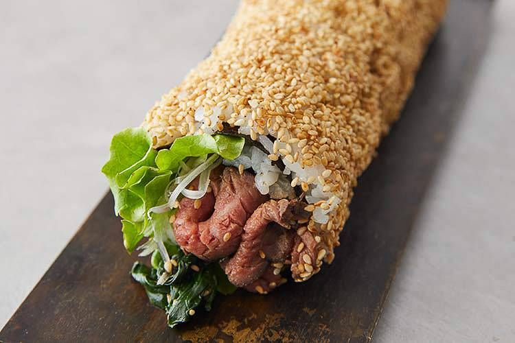 和牛ローストビーフと菜の花の柚子巻のイメージ