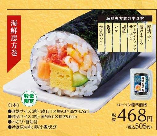 皿に盛られた恵方巻