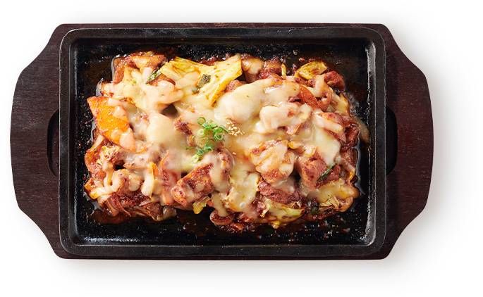 チーズがのっている韓国料理