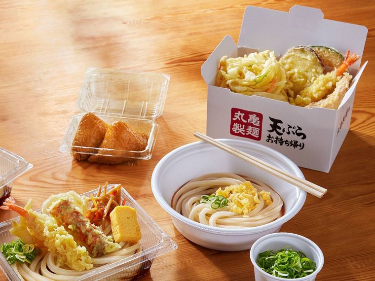 丸亀製麵の持ち帰りのイメージ