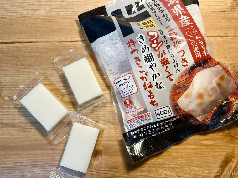 ドンキで購入した新潟県産こがねもち米100使用 杵つき こがねもち