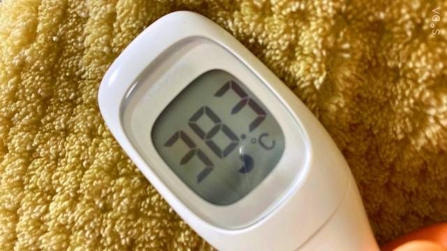 体温計が置かれている様子